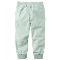 Jersey-Lined Poplin Joggers