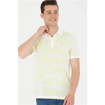 Erkek Açık Sarı Polo Yaka Tişört