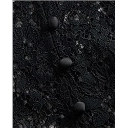 Lace Button-Front Top