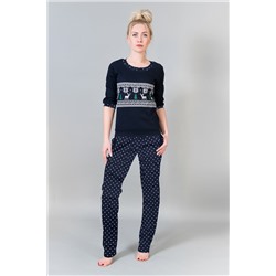Женский домашний костюм с брюками 21