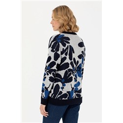 Kadın Krem Bisiklet Yaka Kazak