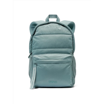 PINK Quilted Puffer Backpack