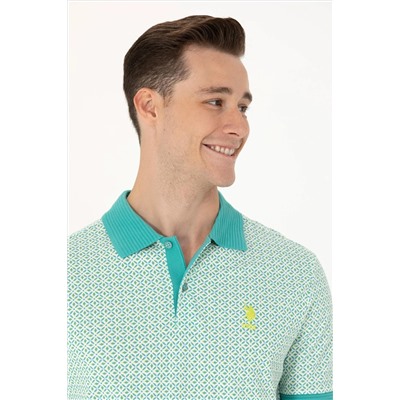 Erkek Mint Polo Yaka Tişört