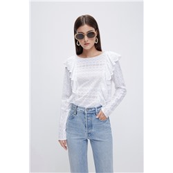 Blusa bordada Blanco