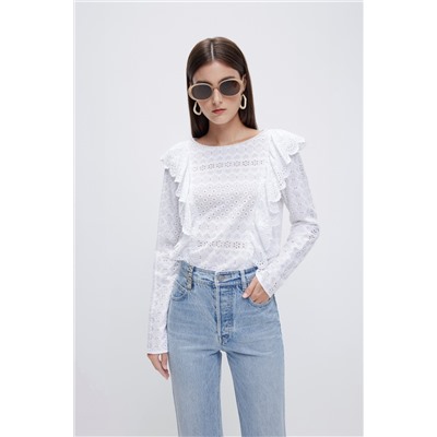 Blusa bordada Blanco