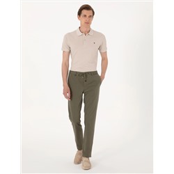 Yeşil Ex. Slim Fit Kumaş Pantolon