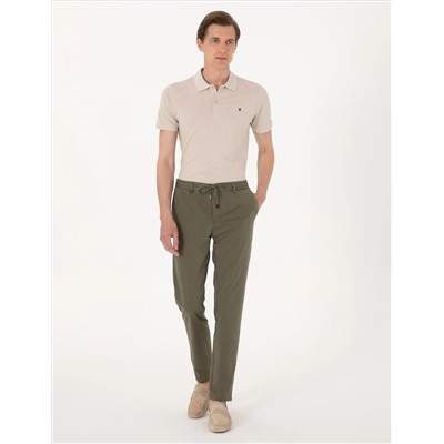 Yeşil Ex. Slim Fit Kumaş Pantolon