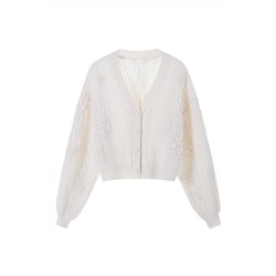 Cárdigan de lana Blanco