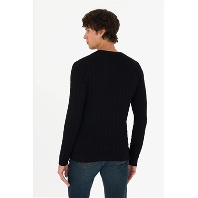 Erkek Siyah Basic Kazak