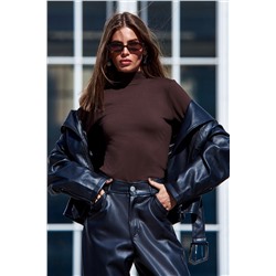 Водолазка полупрозрачная женская