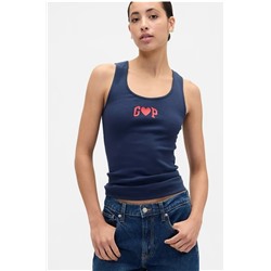 Gap Logo Ribbed Tank Top