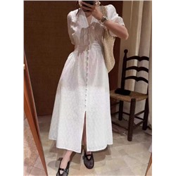 Женское платье с ажурной вышивкой  DIANE VON FURSTENBER*G Материал: хлопок