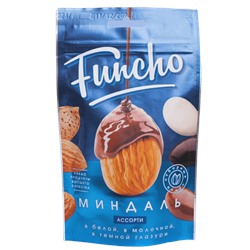 Funcho 100 г Драже Миндаль ассорти в белой, в молочной и в темной кондитерской глазури