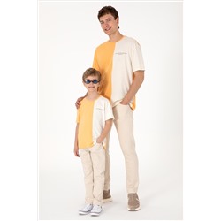 Erkek Bej Slim Fit Jean Pantolon