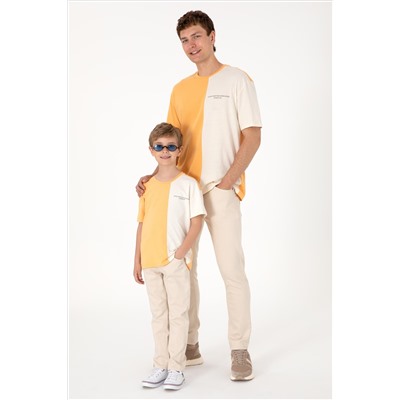 Erkek Bej Slim Fit Jean Pantolon