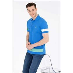 Erkek Saks Polo Yaka Tişört