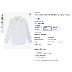 Женская белая свободная рубашка Rail*s   Экспорт