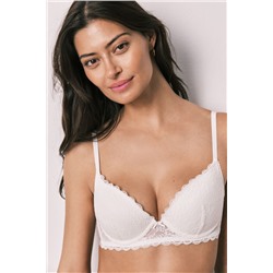 Sujetador push up encaje blanco GORGEOUS