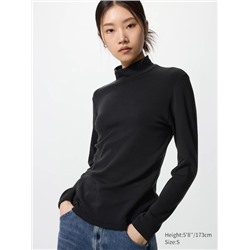 HEATTECH Ultra Warm High Neck T-Shirt (Long Sleeve)