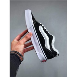 Утепленные кроссовки Van*s Vans official Knu Skool классические черно-белые плюс бархат