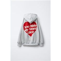 HEART PRINT SWEATSHIRT