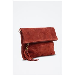 Bandolera de nobuk Alzano Teja