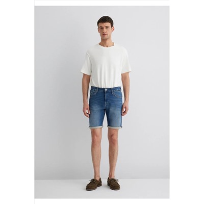 Mavi Brian Sporty Koyu Mavi Jean Şort 0418490389