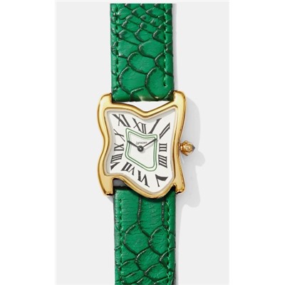 Square Melting Watch Large Gold