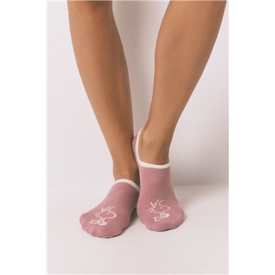 Pack 3 calcetines slip on Snoopy rosa