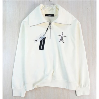 Повседневная толстовка с длинными рукавами с полумолнией КАР*Л 😎