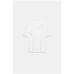 T-SHIRT WITH FRONT BOW