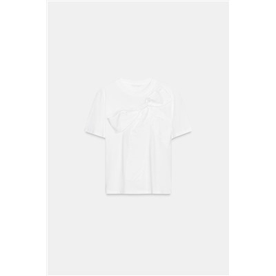 T-SHIRT WITH FRONT BOW