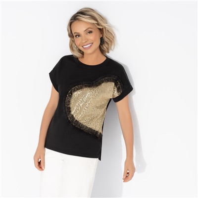 Футболка нарядная, Яркий период (black)