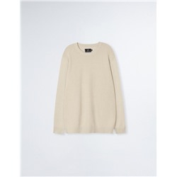 Knitted Jumper, Men, Beige