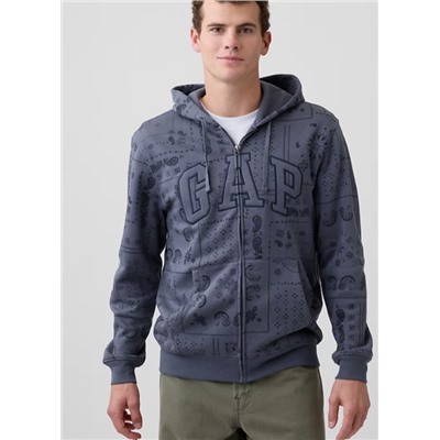 Relaxed Gap Logo Zip Hoodie