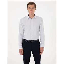 Mavi Slim Fit Uzun Kollu Gömlek
