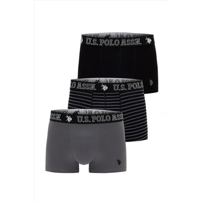 U.S. Polo Assn. Erkek 3'lü Boxer Takım 50310726-VR046