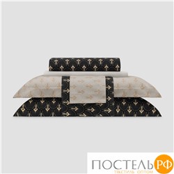 Togas ЛАДНЕР черно-серый к-т наволочек 50x70, 2 пр, 100% хлопок, роял сатин