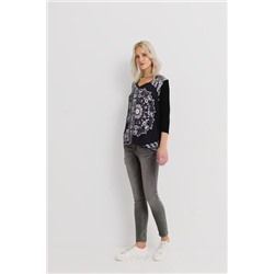 Camiseta boho manga tres cuartos