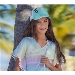 TRUCKER HATS FOR KIDS TURQUOISE