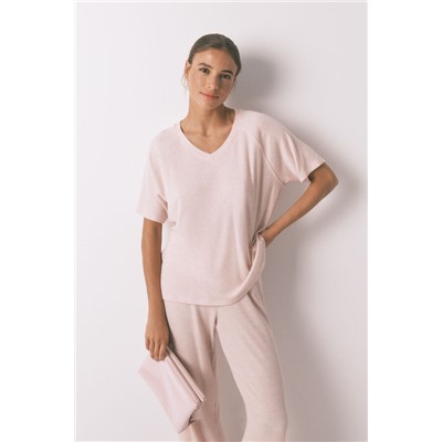 Neceser mediano rubber rosa