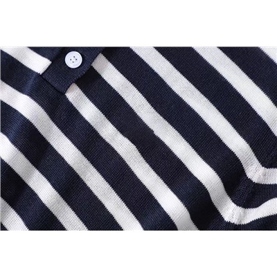 Лёгкий женский пуловер с короткими рукавами из смесового тенселя и шёлка ТОММИ ХИЛФИГЕ*Р