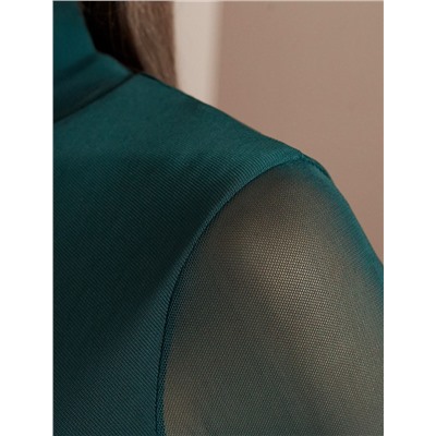 Водолазка с прозрачными рукавами