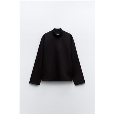 SUDADERA CUELLO ALTO INTERLOCK