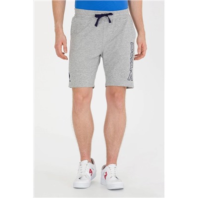 Erkek Gri Melanj Örme Şort