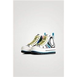 Sneakers altas plataforma psicodelia