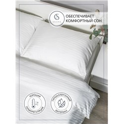 Комплект постельного белья евро страйп-сатин хлопок 100%