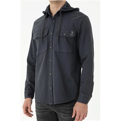 Erkek Antrasit Uzun Kollu Gömlek