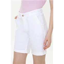 Kadın Beyaz Dokuma Şort