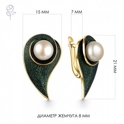 Серьги серебро 52827Y1Z